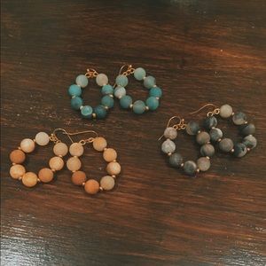 Natural Stone Earrings